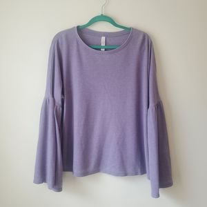 Xhilaration Light Purple Bell Sleeve Sleep Shirt